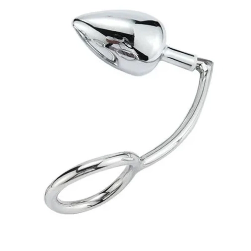 4663 Cock Ring Hook Stainless Anal Set with Steel DiscreetChoice 0702
